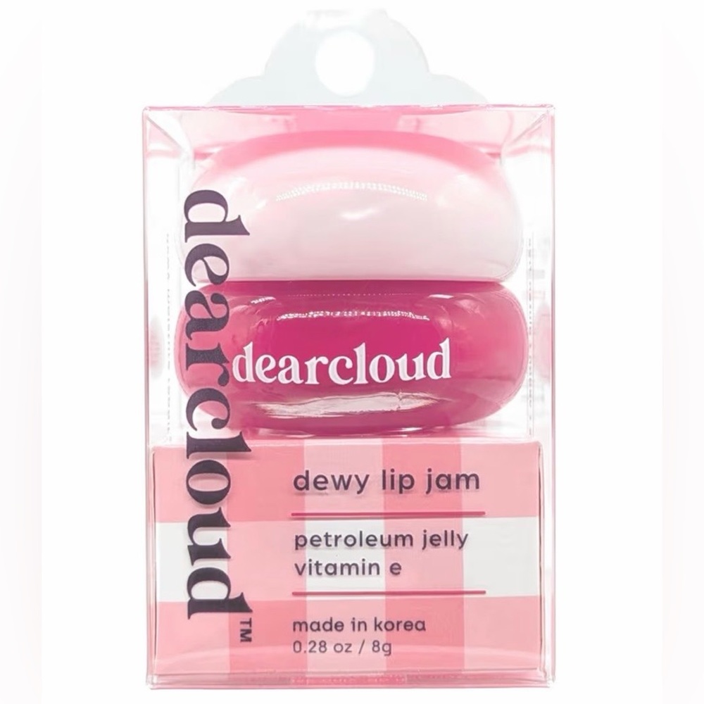 dearcloud Dewy Lip Jam – Hydrating Lip Balm & Gloss - Pink Lychee